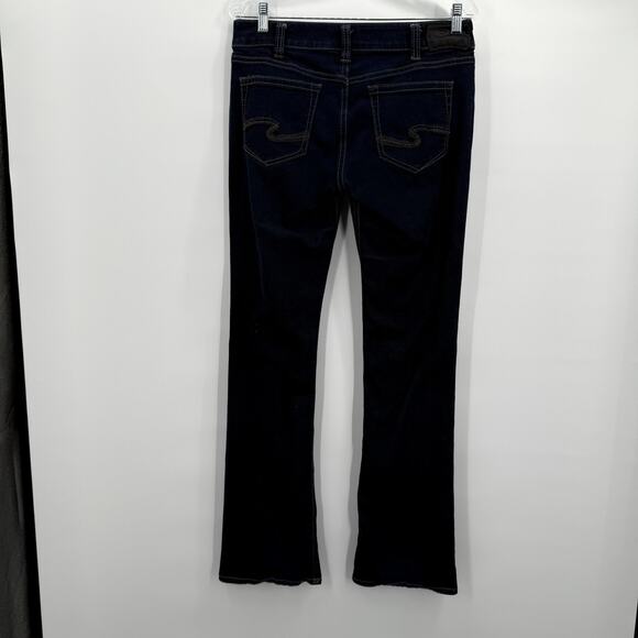 Silver Jeans Co Suki Slim Boot Jeans Womens 30 Dark Wash Bootcut Stretch - Picture 4 of 12